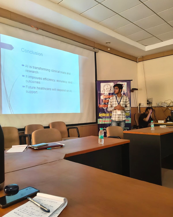 Radharaman Institute of Pharmaceutical Sciences Ratibad Bhopal Madhya Pradesh 04 students ( Diksha Saxena, Himanshu Kumar, Vinayak Kayshap, Aman kumar) given Presentation in one month 𝑻𝒆𝒄𝒉𝒏𝒐𝒍𝒐𝒈𝒚 𝑩𝒂𝒔𝒆𝒅 𝑬𝒏𝒕𝒓𝒆𝒑𝒓𝒆𝒏𝒆𝒖𝒓𝒔𝒉𝒊𝒑 𝑫𝒆𝒗𝒆𝒍𝒐𝒑𝒎𝒆𝒏𝒕 𝑷𝒓𝒐𝒈𝒓𝒂𝒎𝒎𝒆 (𝑻𝑬𝑫𝑷) focused on 𝑨𝒓𝒕𝒊𝒇𝒊𝒄𝒊𝒂𝒍 𝑰𝒏𝒕𝒆𝒍𝒍𝒊𝒈𝒆𝒏𝒄𝒆 (𝑨𝑰) and turn innovative ideas into impactful ventures.