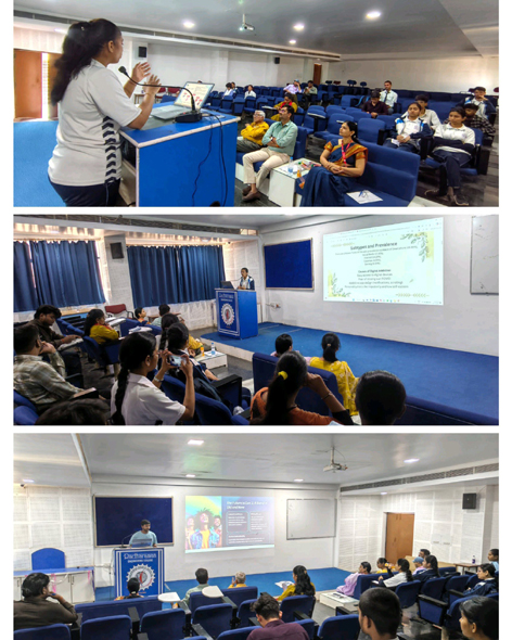 आज राधारमण ग्रुप ऑफ इंस्टीट्यूशन्स में आयोजित VIHAN 2K26 के अंतर्गत Research Paper & PPT Presentation का सफल आयोजन हुआ।