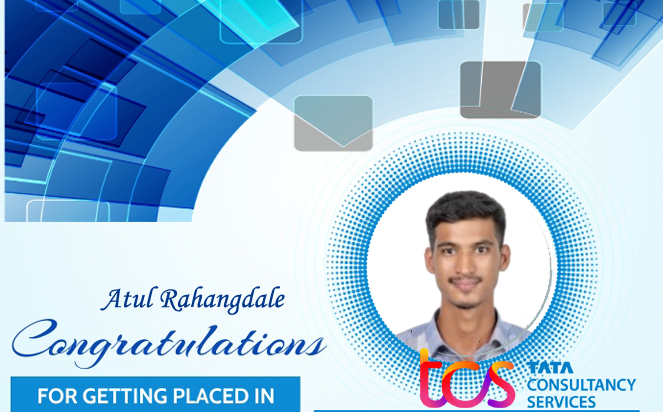 RGI Student Atul Rahangdale
Placed in TCS!
